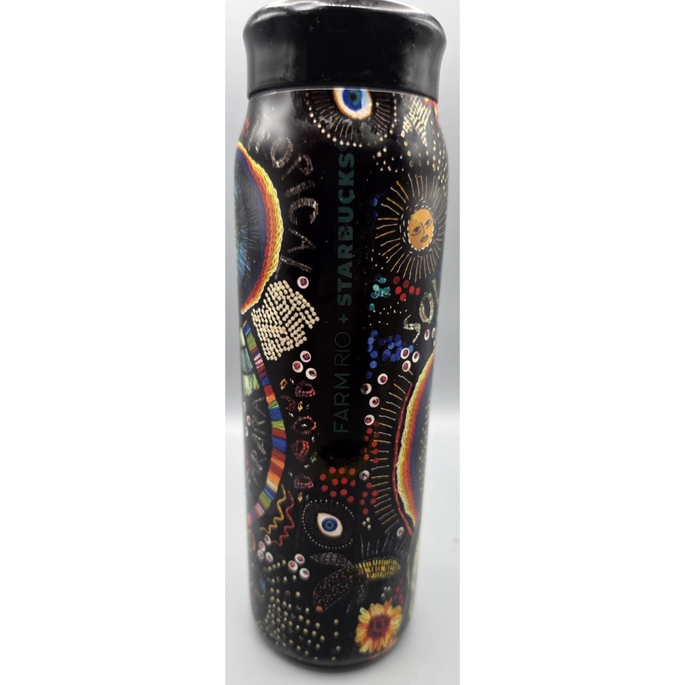Starbucks x FARM Rio Borogodo 20 oz Stainless Steel Water Bottle Black 2025
